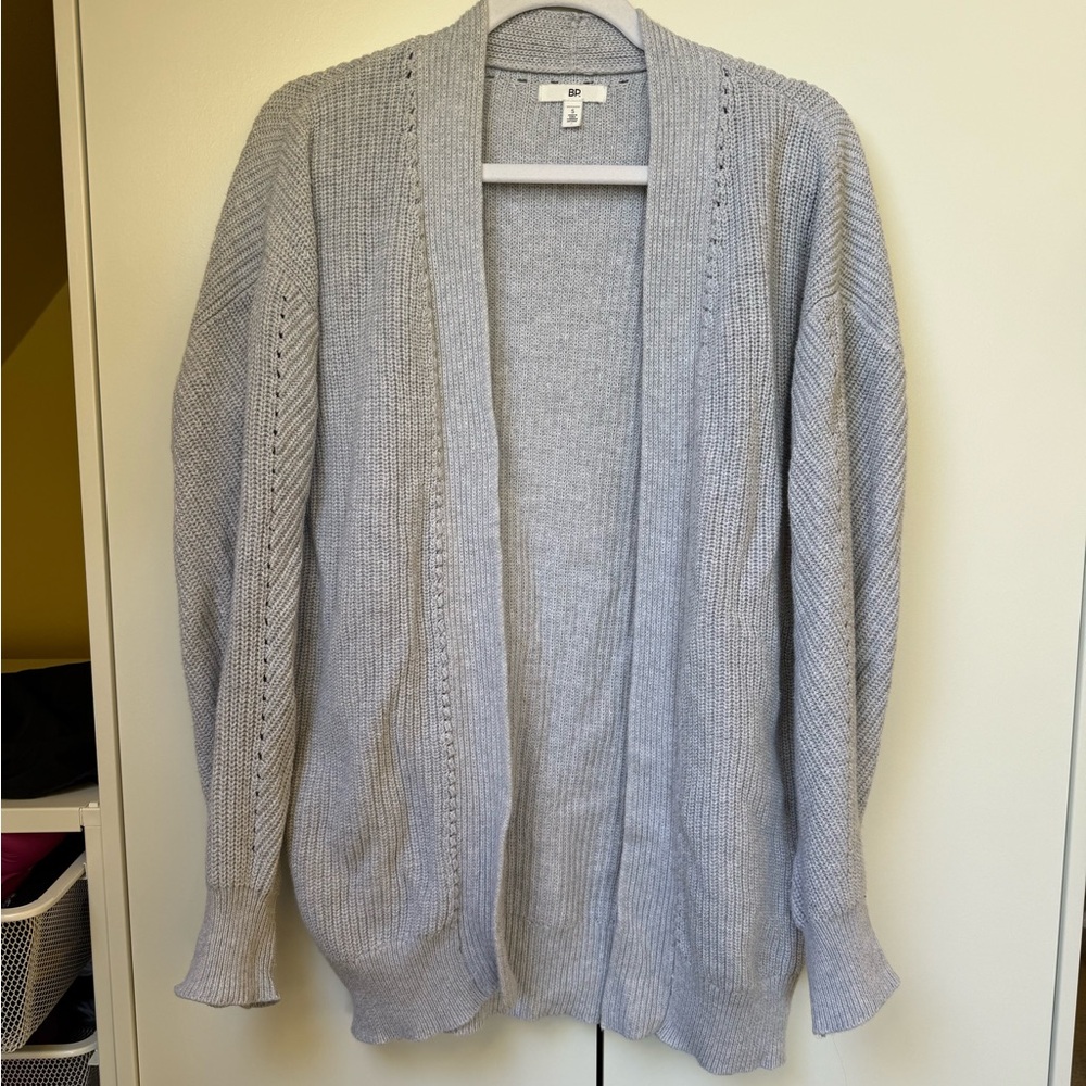 Gray cardigan